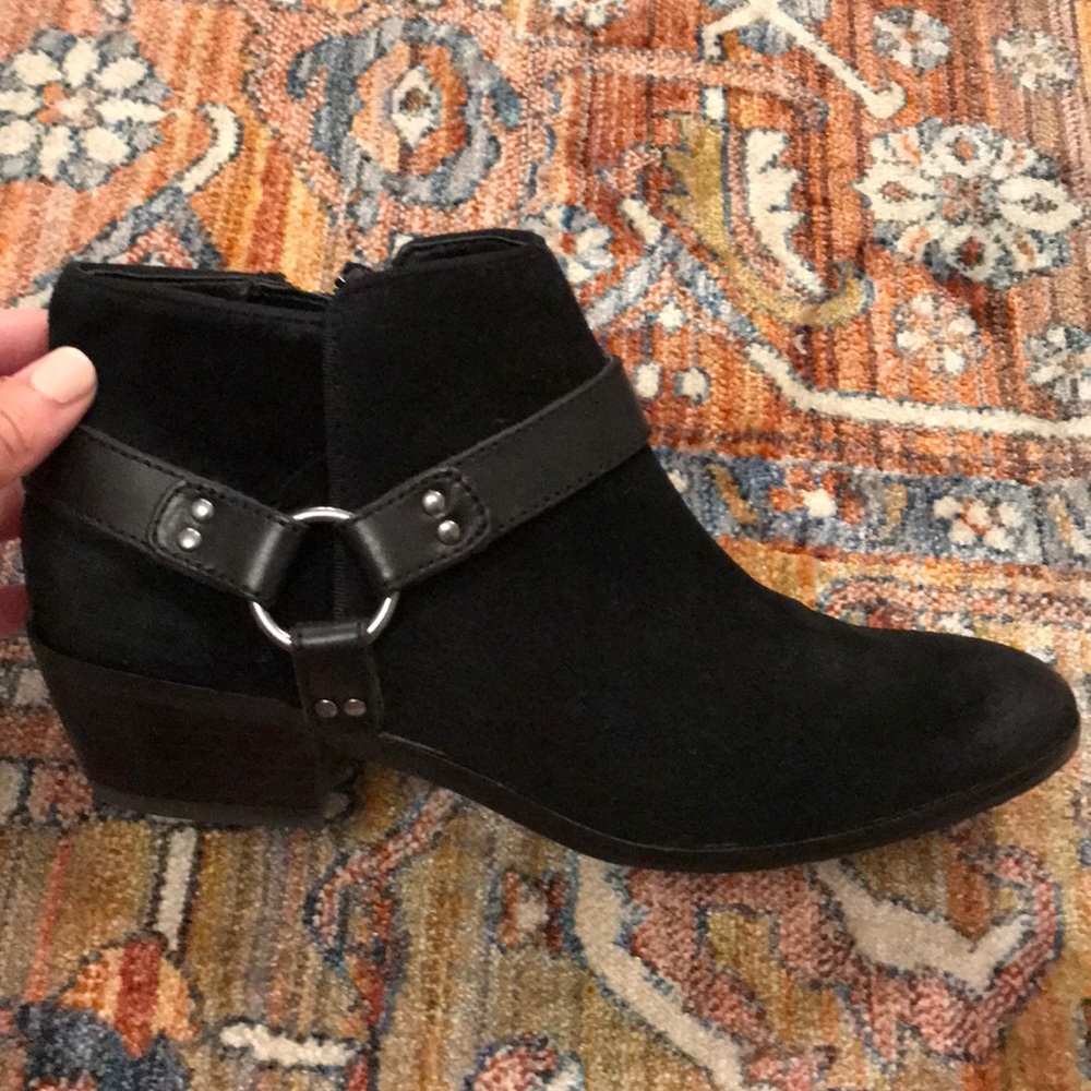 Black Suede Sam Edelman Booties